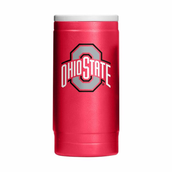 Logo Brands Ohio State Flipside Powder Coat Slim Can Coolie 191-S12PC-34